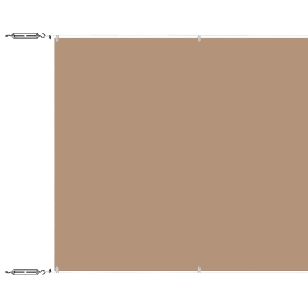 148407 vidaXL Vertical Awning Taupe 100x1000 cm Oxford Fabric 2