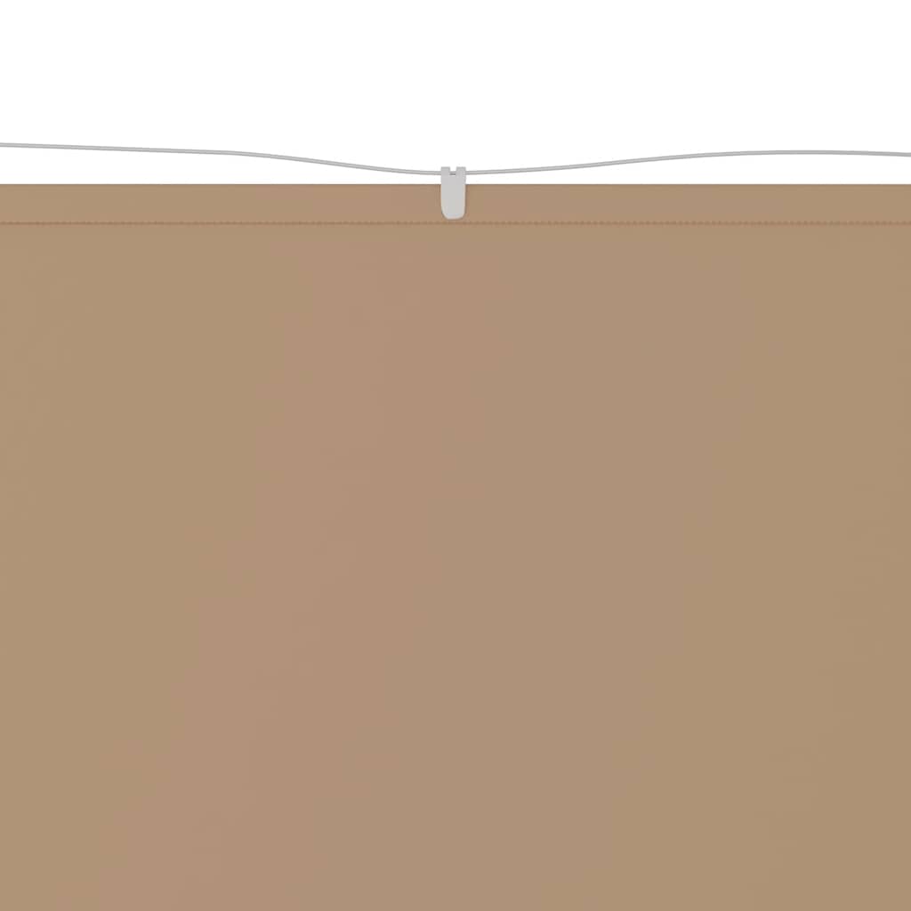 148407 vidaXL Vertical Awning Taupe 100x1000 cm Oxford Fabric 3