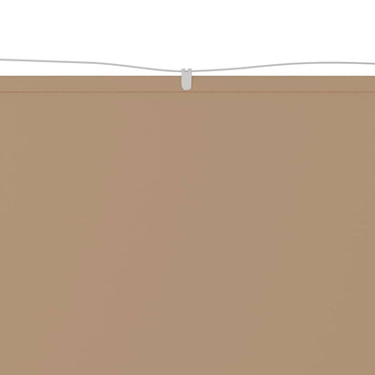 148407 vidaXL Vertical Awning Taupe 100x1000 cm Oxford Fabric 3