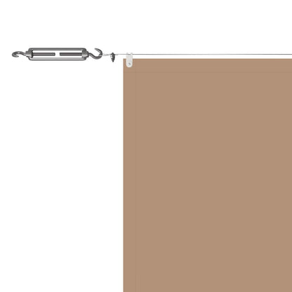 148407 vidaXL Vertical Awning Taupe 100x1000 cm Oxford Fabric 5