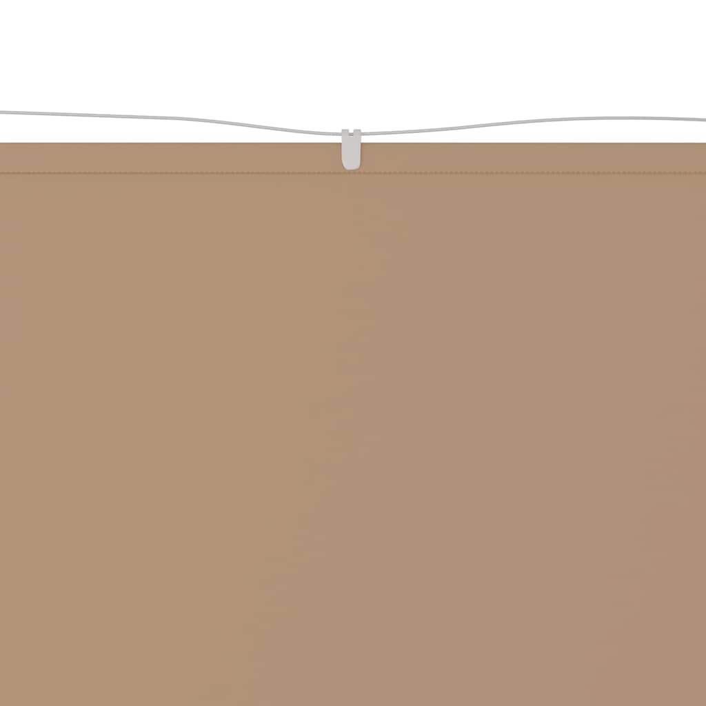 148413 vidaXL Vertical Awning Taupe 140x800 cm Oxford Fabric 3