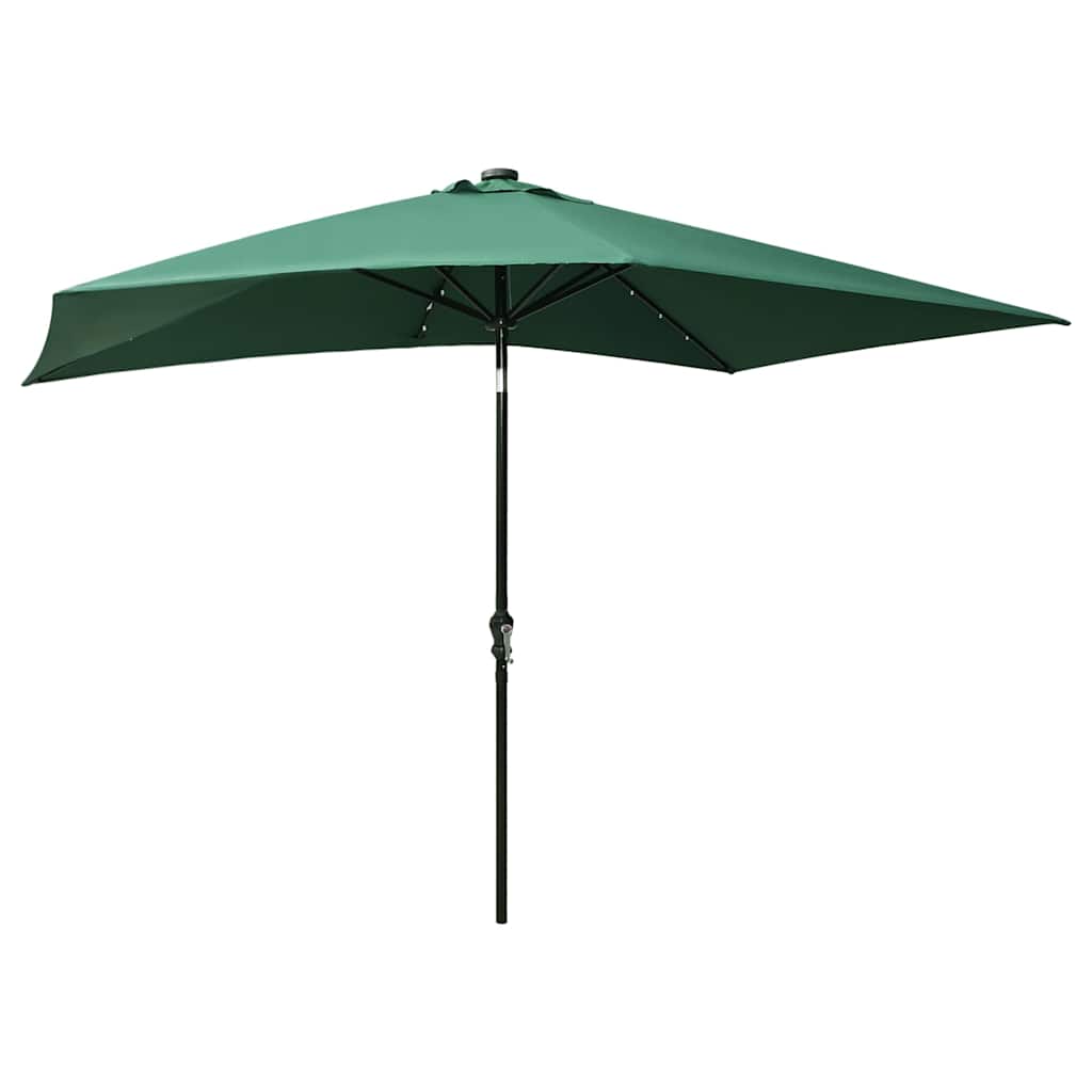 vidaXL Garden Parasol | Green | Polyester | 2x3 m | Foldable | Garden Parasol 4