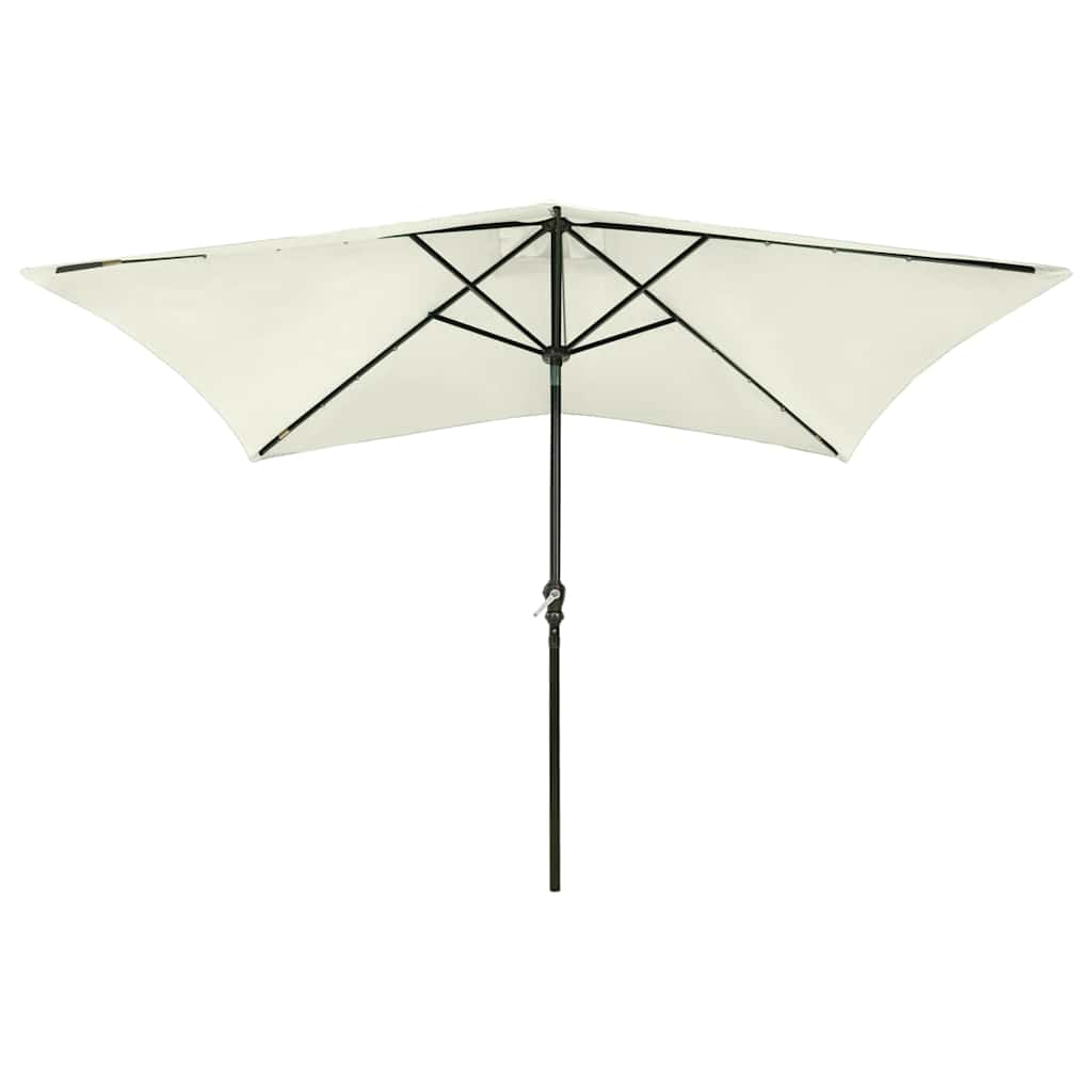 vidaXL Garden Parasol | Sand | Polyester, Powder-Coated Steel | 2x3 m | Foldable 2