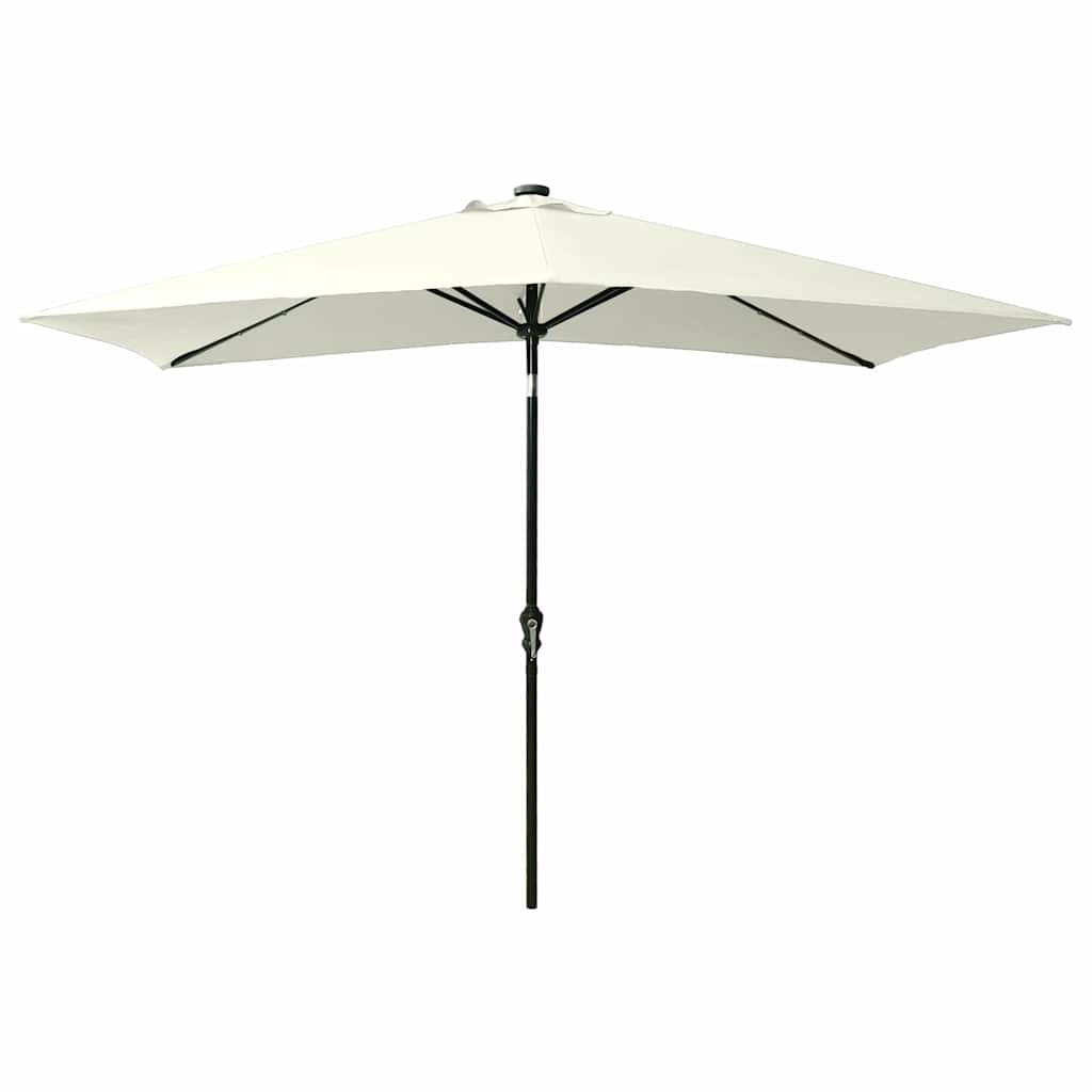 vidaXL Garden Parasol | Sand | Polyester, Powder-Coated Steel | 2x3 m | Foldable 3