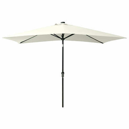 vidaXL Garden Parasol | Sand | Polyester, Powder-Coated Steel | 2x3 m | Foldable 3