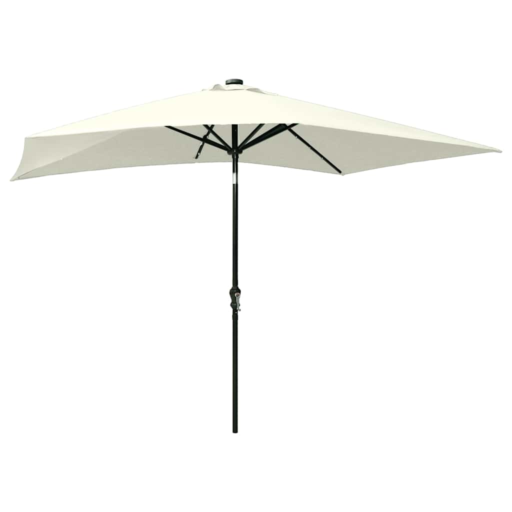 vidaXL Garden Parasol | Sand | Polyester, Powder-Coated Steel | 2x3 m | Foldable 4