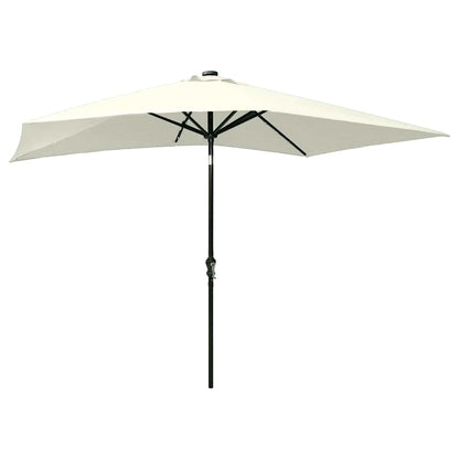 vidaXL Garden Parasol | Sand | Polyester, Powder-Coated Steel | 2x3 m | Foldable 4