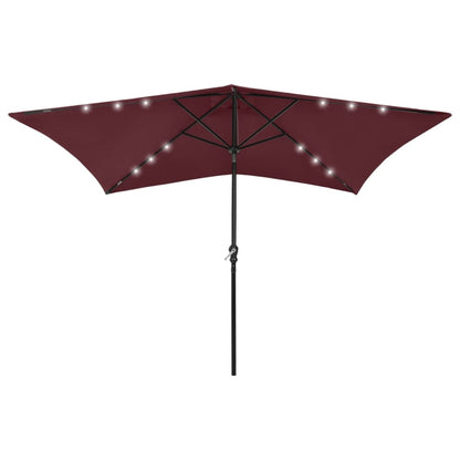 vidaXL Garden Parasol | Bordeaux Red | Polyester, Powder-Coated Steel | 2x3 m 1