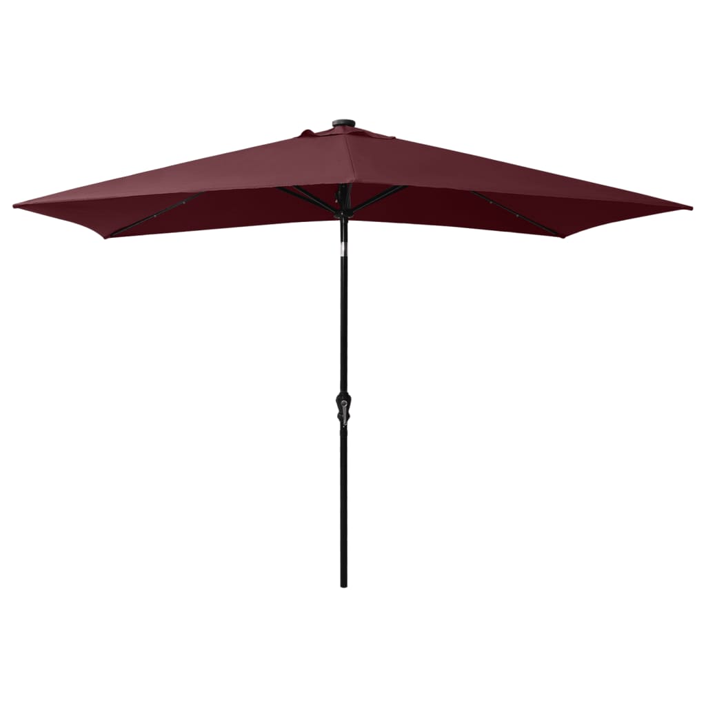vidaXL Garden Parasol | Bordeaux Red | Polyester, Powder-Coated Steel | 2x3 m 3