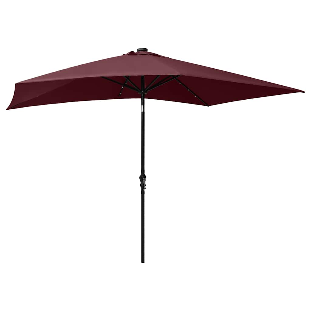 vidaXL Garden Parasol | Bordeaux Red | Polyester, Powder-Coated Steel | 2x3 m 4