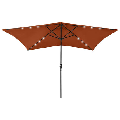 vidaXL Garden Parasol | Terracotta | Polyester, Powder-Coated Steel | 2 x 3 m 1
