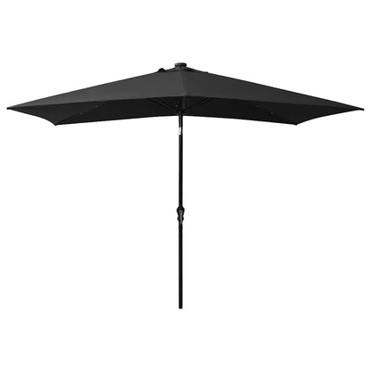 vidaXL Garden Parasol | Black | Polyester | 2x3 m | Foldable | Garden Parasol 3