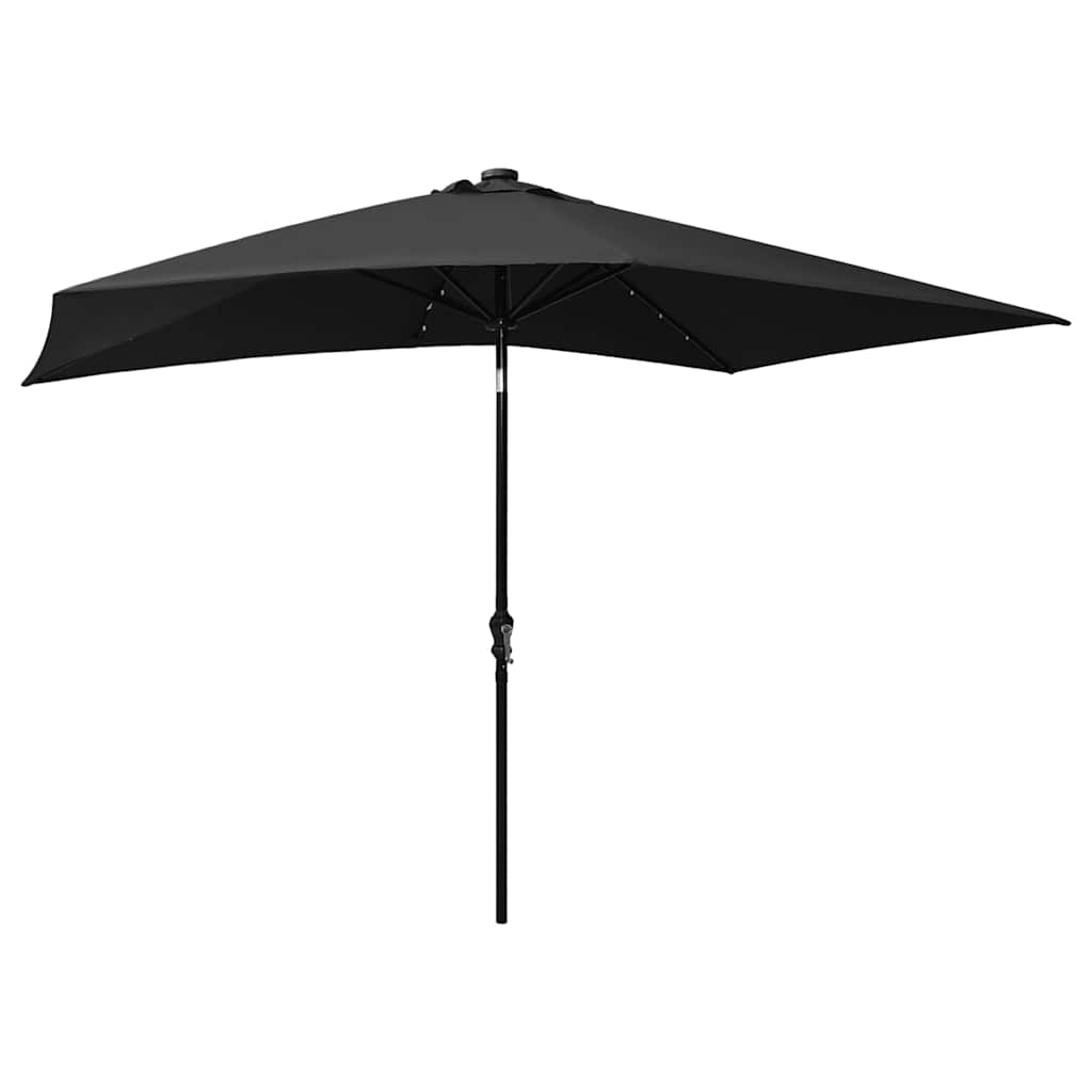 vidaXL Garden Parasol | Black | Polyester | 2x3 m | Foldable | Garden Parasol 4