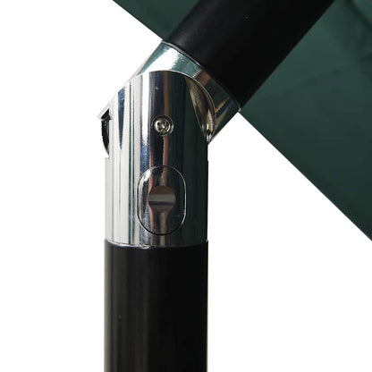 vidaXL 3-Tier Garden Parasol with Aluminium Pole Green 2.5x2.5 m 6