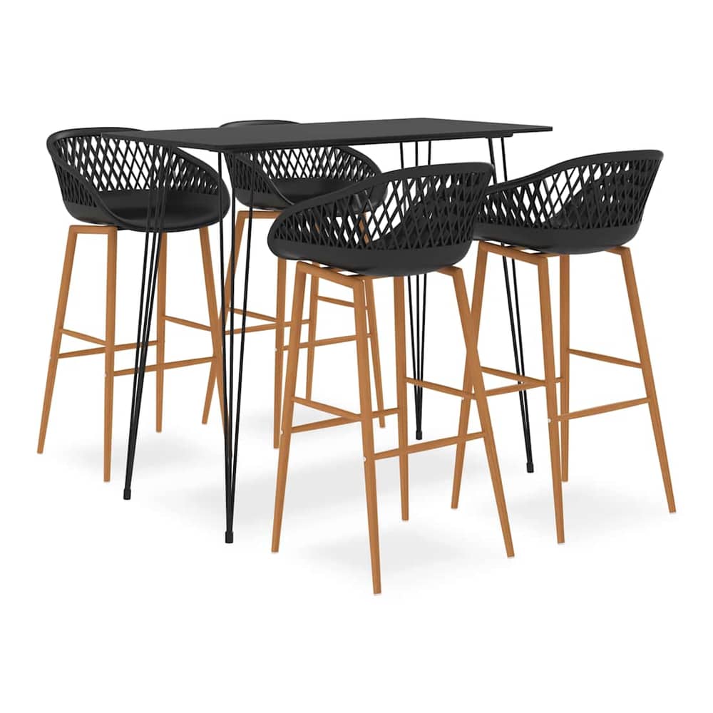 5 Piece Bar Black 4