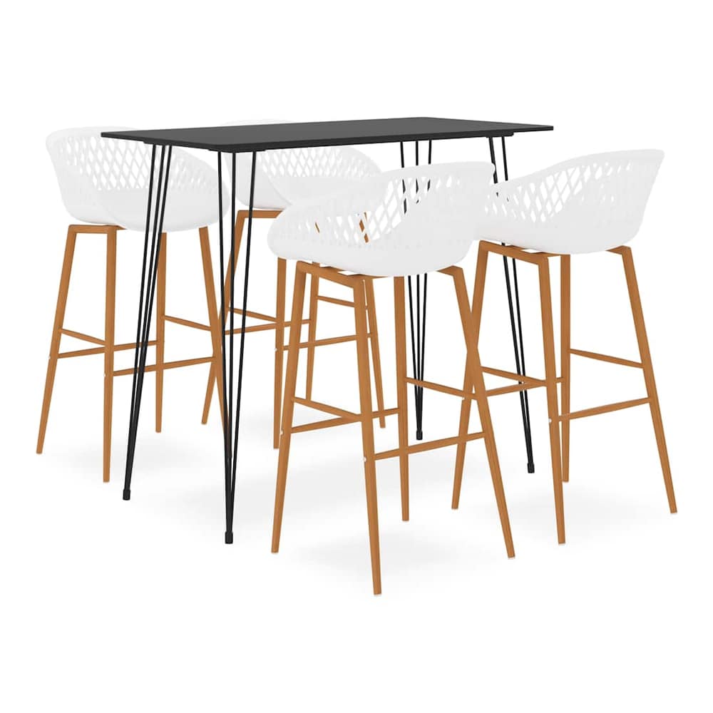 5 Piece Bar Black and white 4