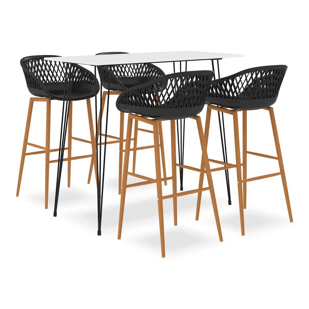 5 Piece Bar White and black 4