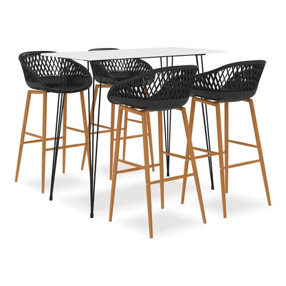 5 Piece Bar White and black 4