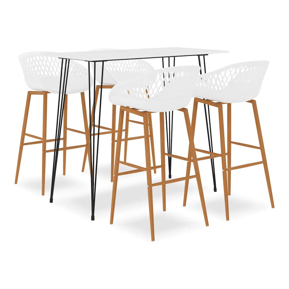 5 Piece Bar White 4