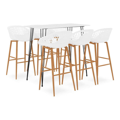 5 Piece Bar White 6