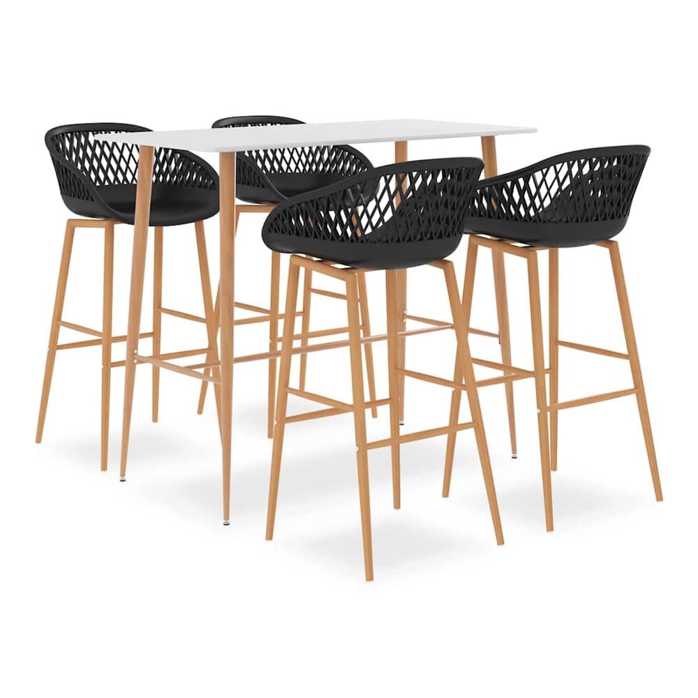 5 Piece Bar White and black 4