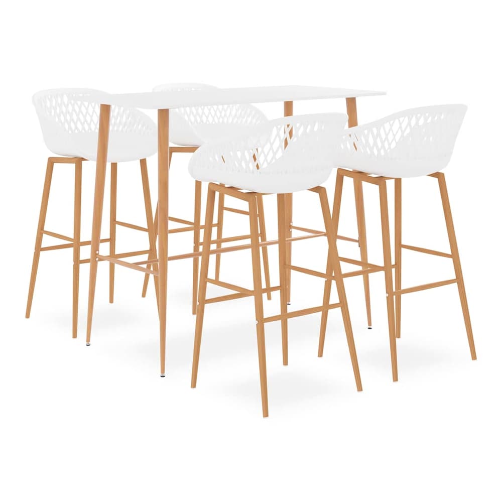 5 Piece Bar White 4