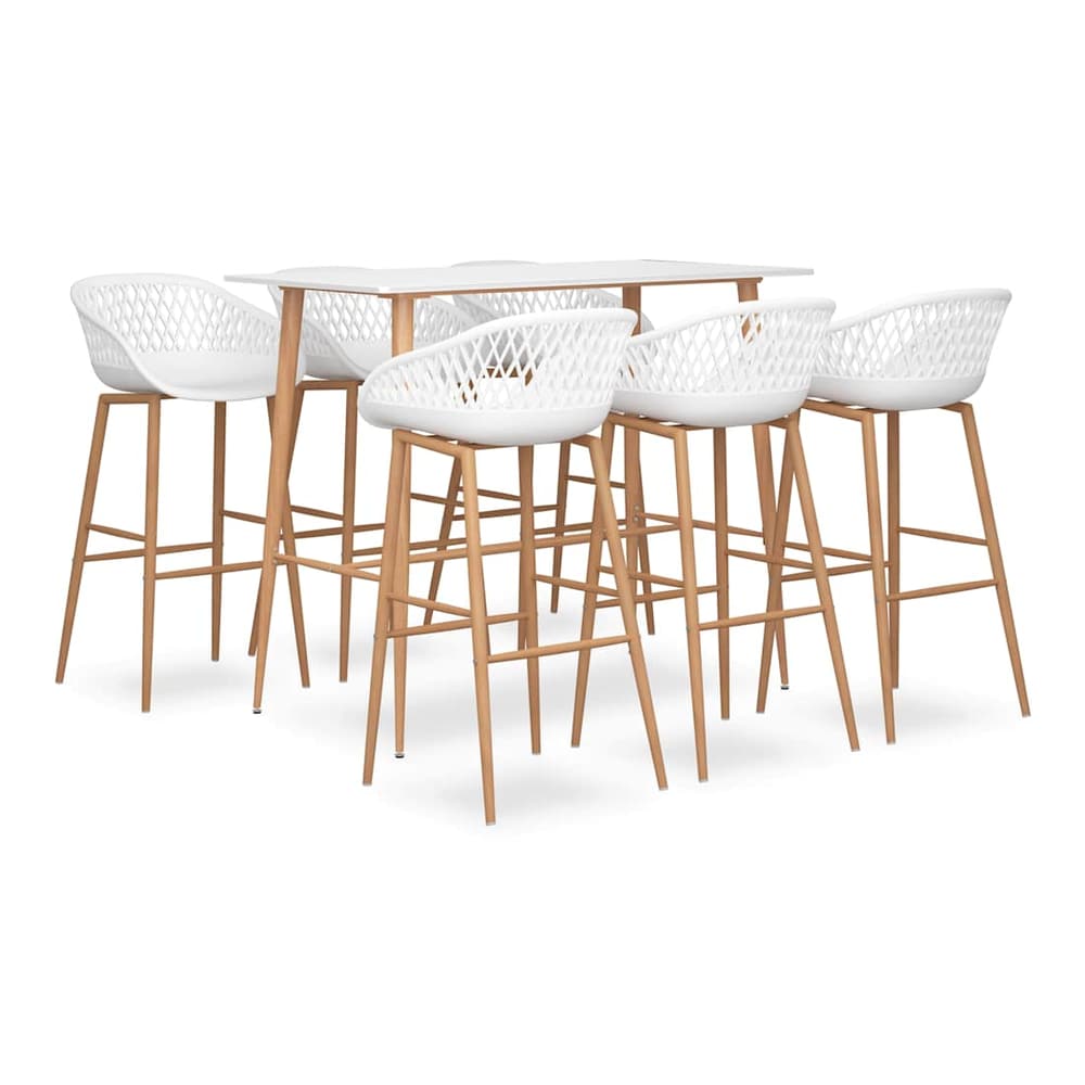 5 Piece Bar White 6