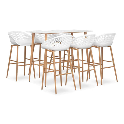 5 Piece Bar White 6