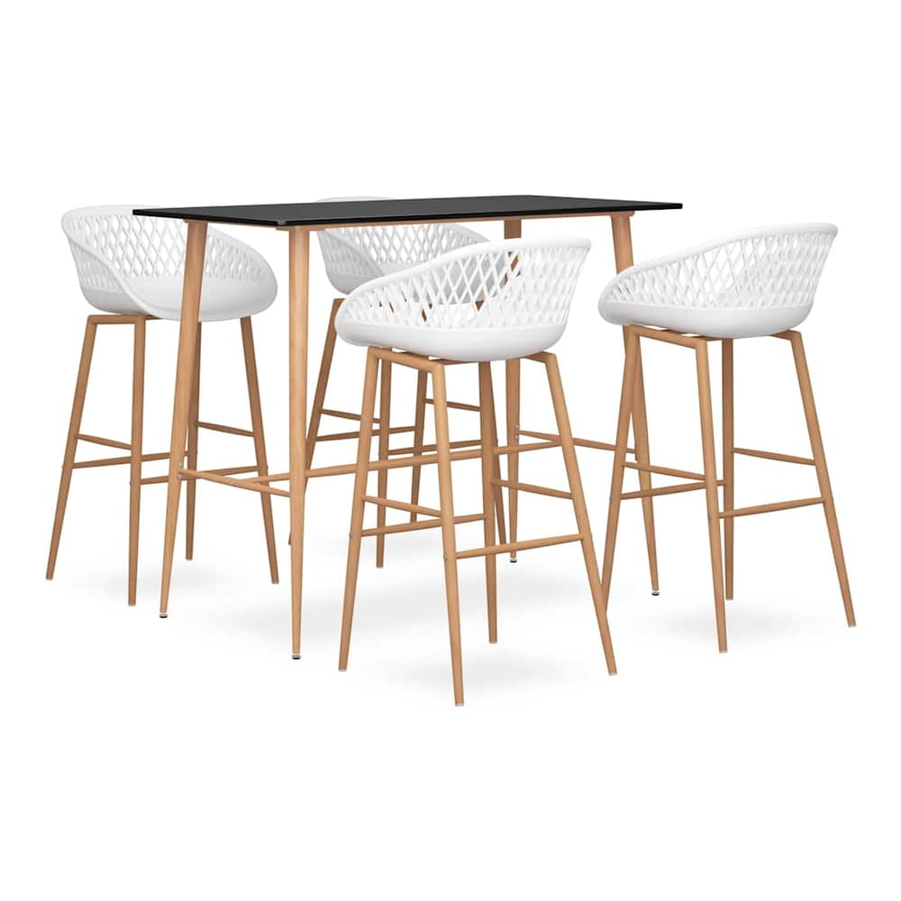 5 Piece Bar Black and white 4