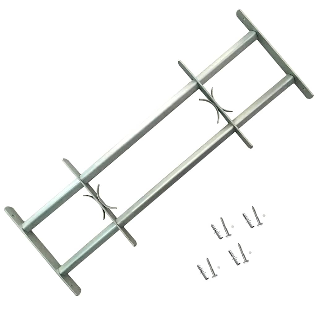 vidaXL Adjustable Security Grilles for Windows 2 pcs 1000-1500 mm 2