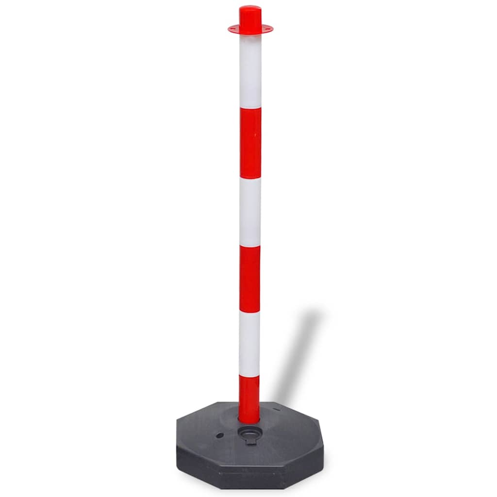 vidaXL Set of 4 Chain Posts and 2 Plastic Chians of 10 m Each 3