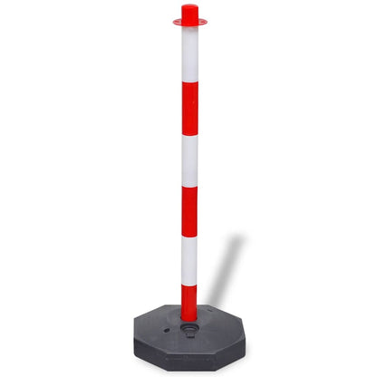 vidaXL Set of 4 Chain Posts and 2 Plastic Chians of 10 m Each 3