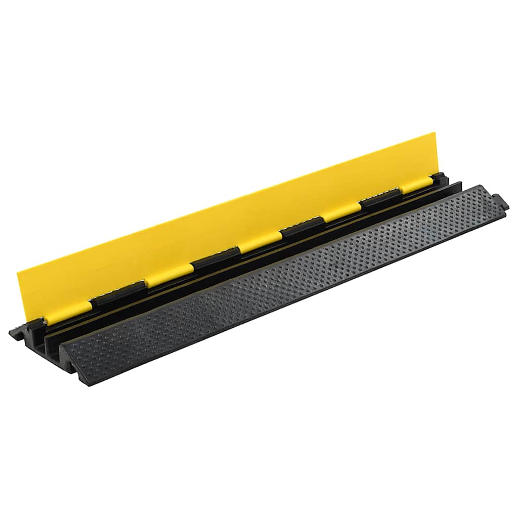 vidaXL Cable Protector Ramps 2 pcs 2 Channels Rubber 101.5 cm 3
