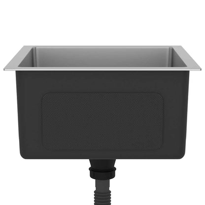 vidaXL Handmade Kitchen Sink Stainless Steel 5