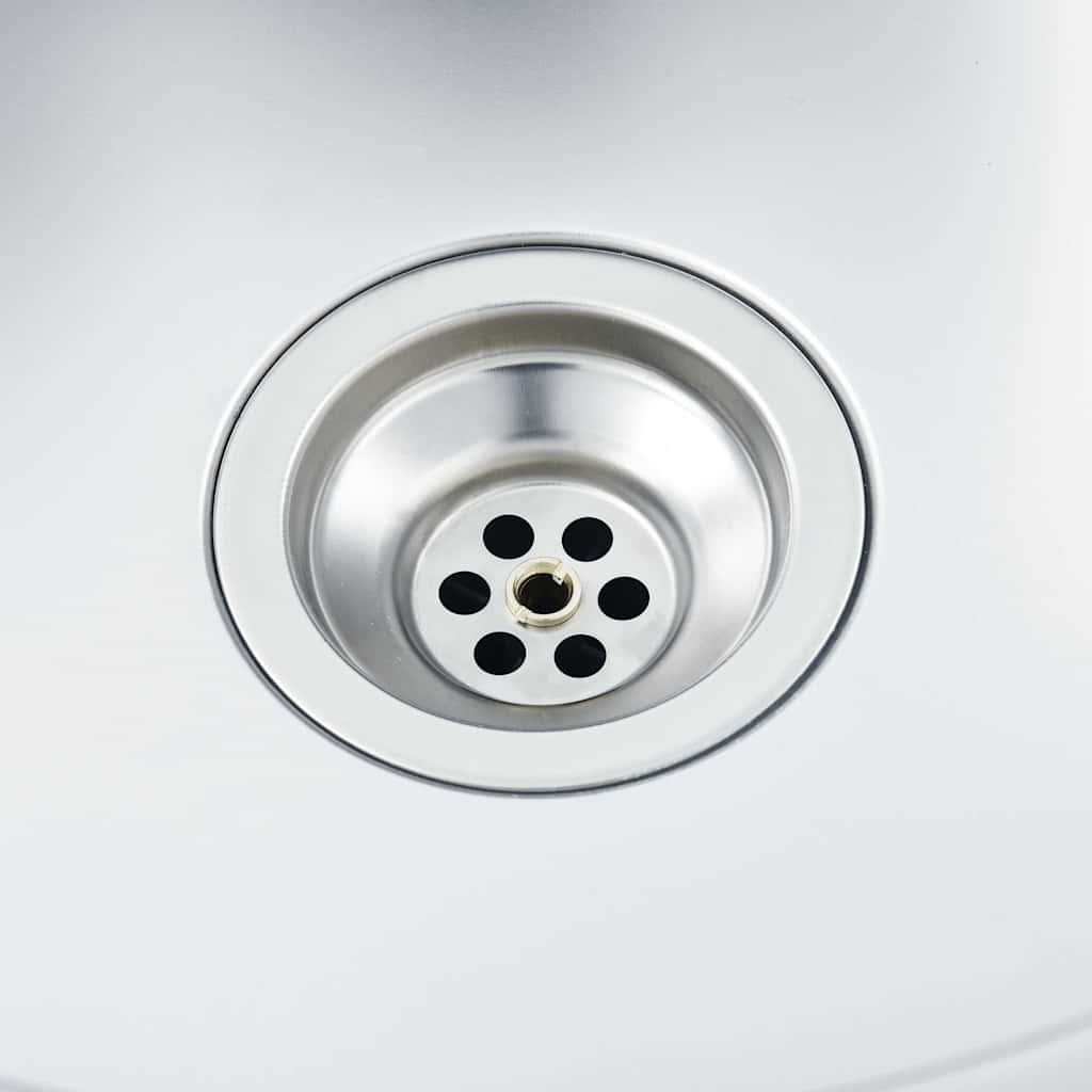 vidaXL Handmade Kitchen Sink Stainless Steel 6
