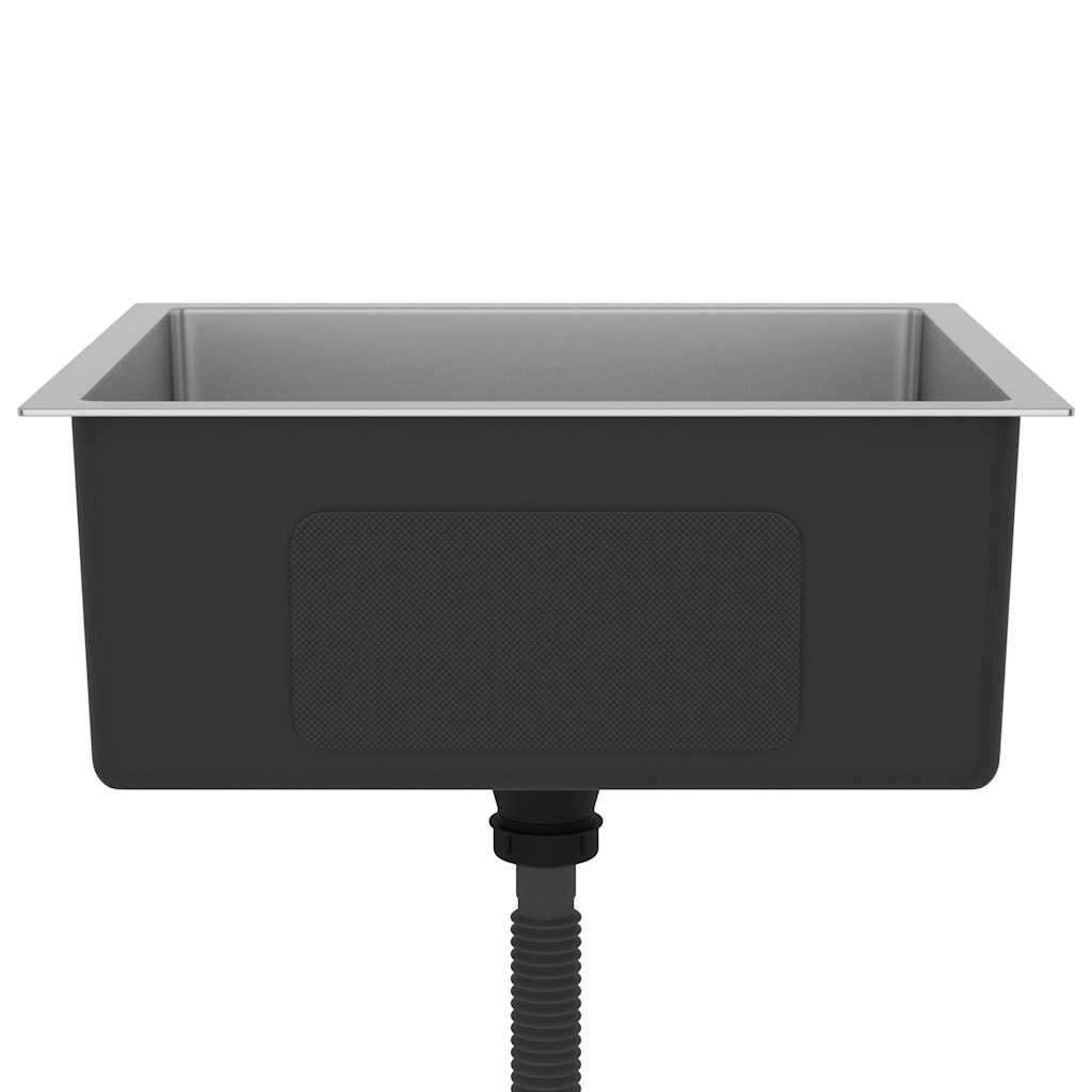 vidaXL Handmade Kitchen Sink Stainless Steel 5