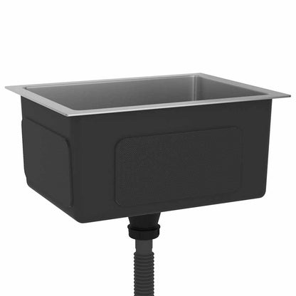 vidaXL Handmade Kitchen Sink Stainless Steel 4