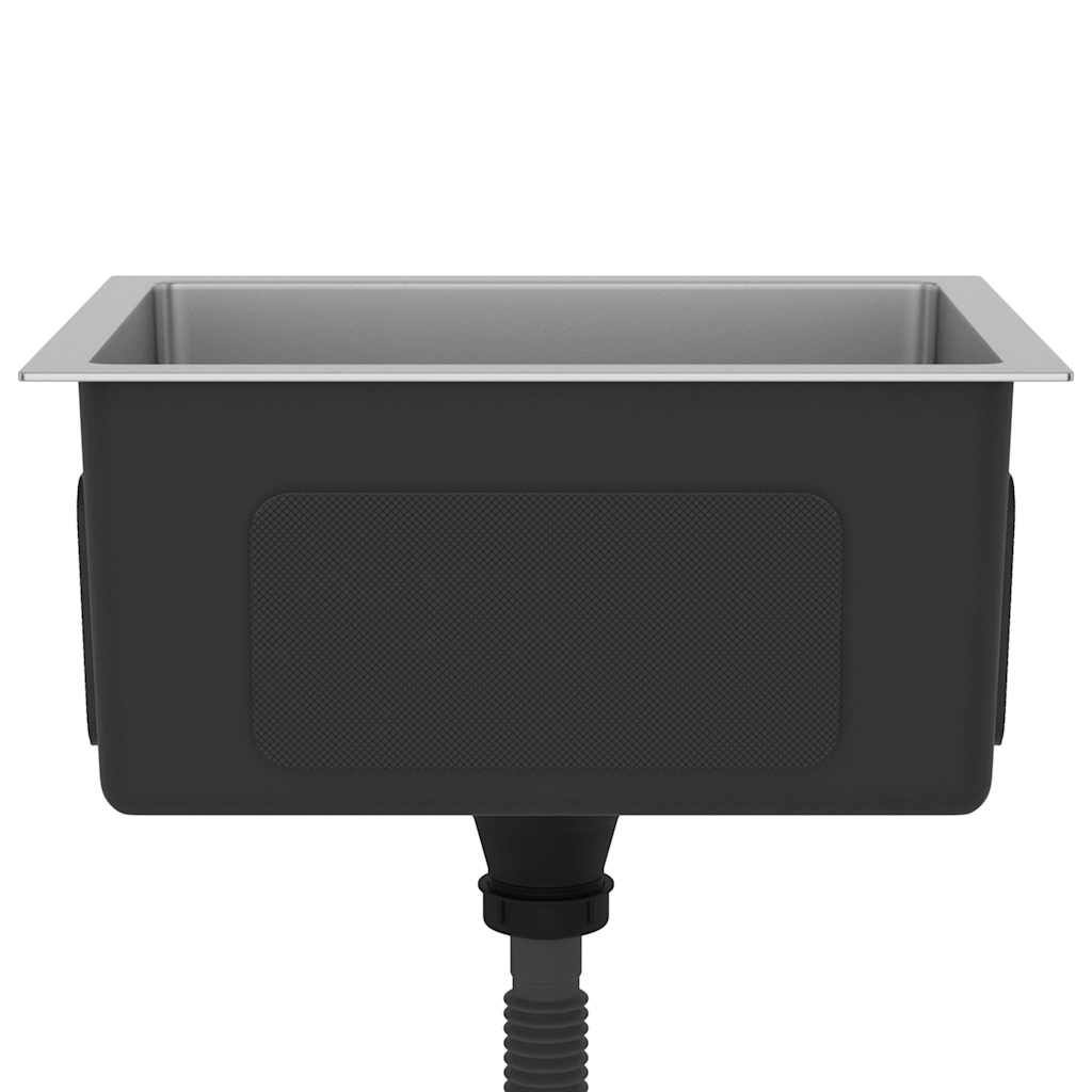 vidaXL Handmade Kitchen Sink Stainless Steel 5