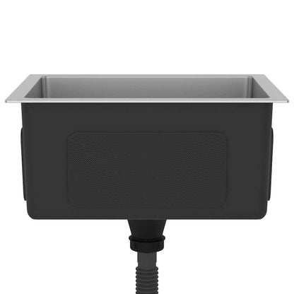 vidaXL Handmade Kitchen Sink Stainless Steel 5
