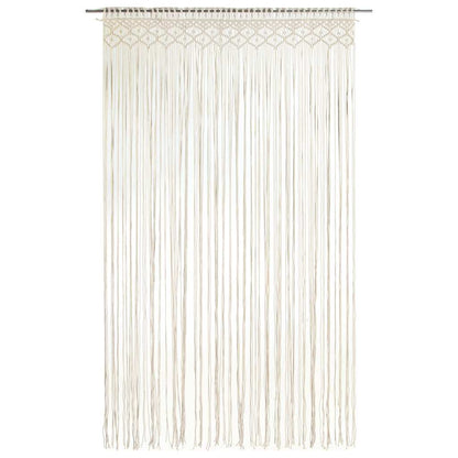 vidaXL Macrame Curtain 140x240 cm Cotton 2