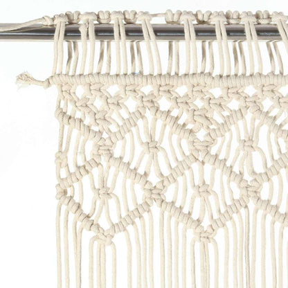 vidaXL Macrame Curtain 140x240 cm Cotton 3