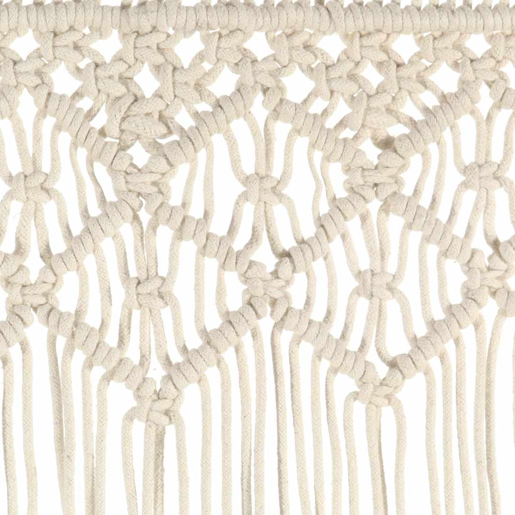 vidaXL Macrame Curtain 140x240 cm Cotton 4