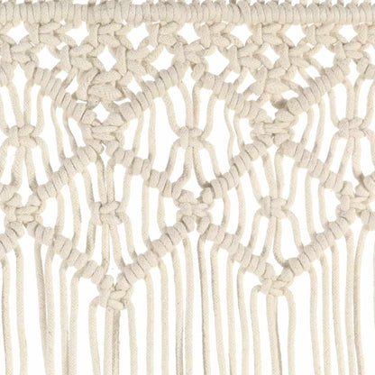 vidaXL Macrame Curtain 140x240 cm Cotton 4