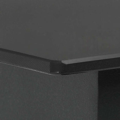 vidaXL Garden Table | Black | Powder-coated steel, glass | 80 x 80 x 74 cm 3