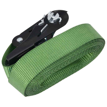 148895 vidaXL Ratchet Tie Down Straps 20 pcs 800 daN 6 m Green 4