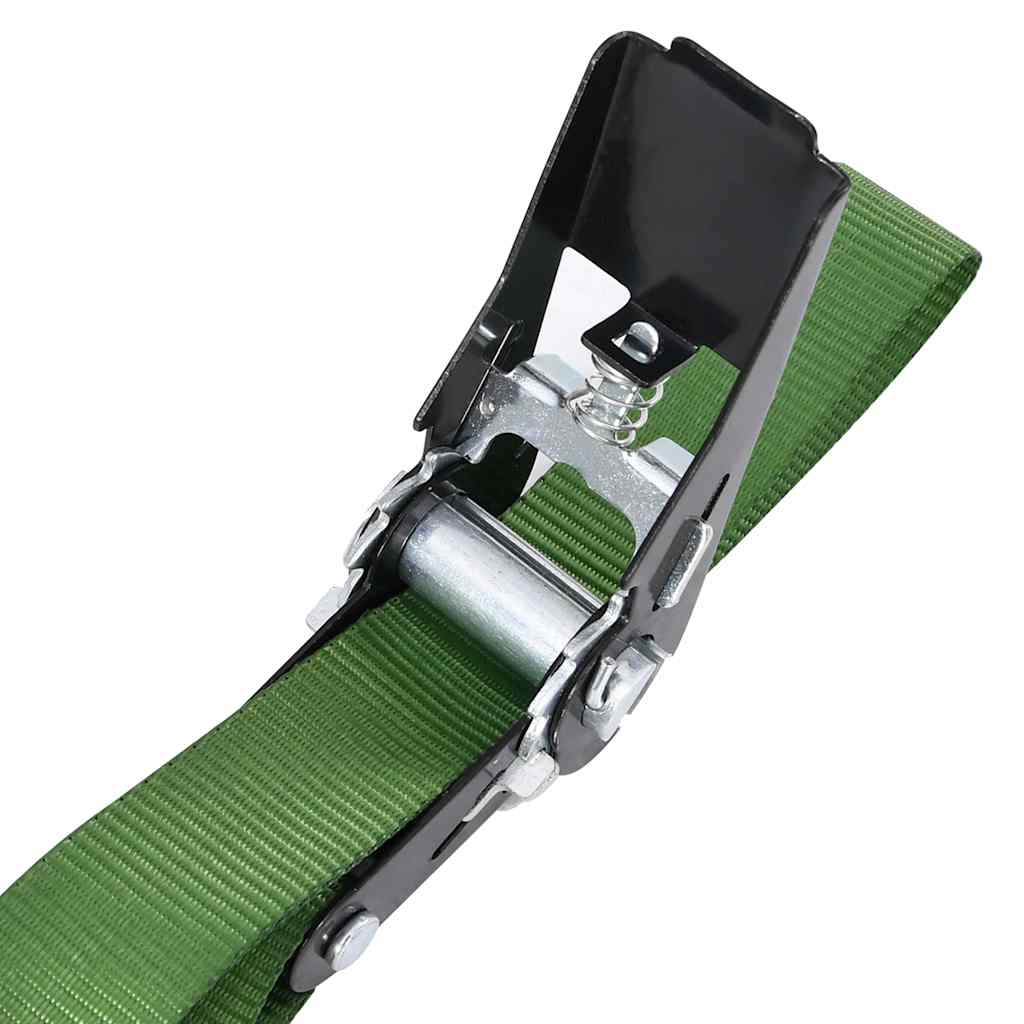 148895 vidaXL Ratchet Tie Down Straps 20 pcs 800 daN 6 m Green 5