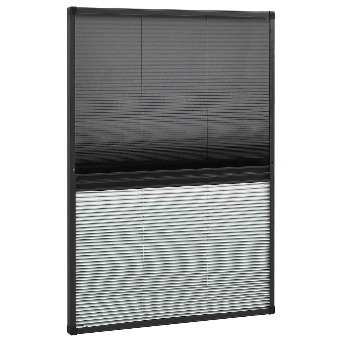 148684 vidaXL Plisse Insect Screen for Windows Aluminium 80x120 cm with Shade 2