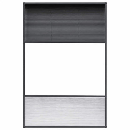 148684 vidaXL Plisse Insect Screen for Windows Aluminium 80x120 cm with Shade 3