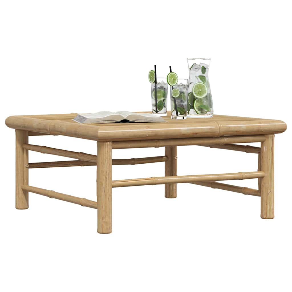vidaXL Garden Table 65x65x30 cm Bamboo 4