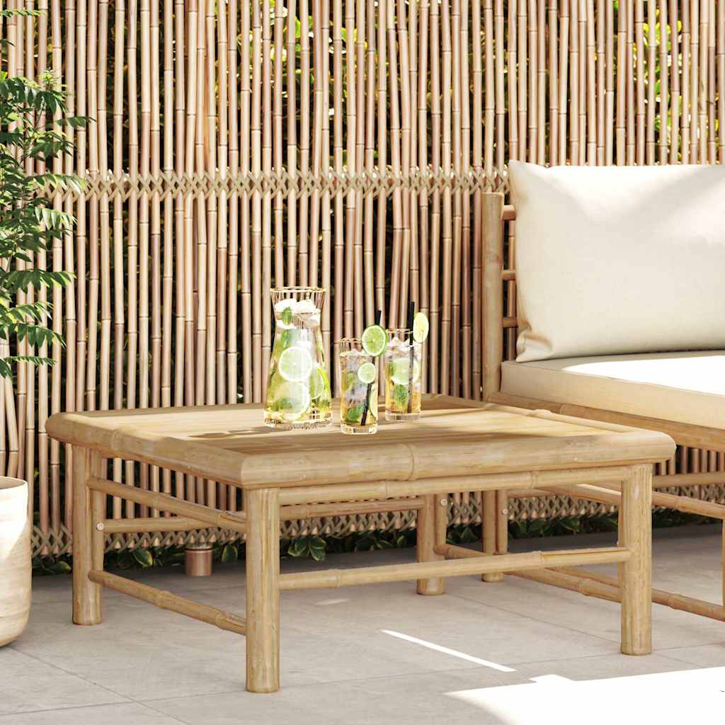 vidaXL Garden Table 65x65x30 cm Bamboo 1